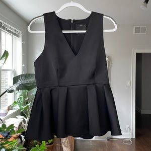 Black Peplum top C/Med Collective size Medium